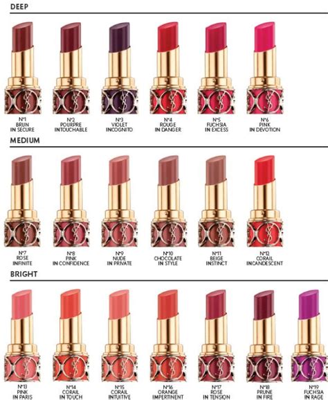 ysl 31 lipstick|ysl lipstick color chart.